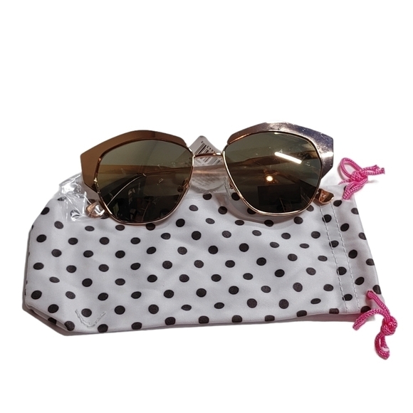 Joe\'s Jeans Rose Gold Cat Eye Sunglasses main image 5